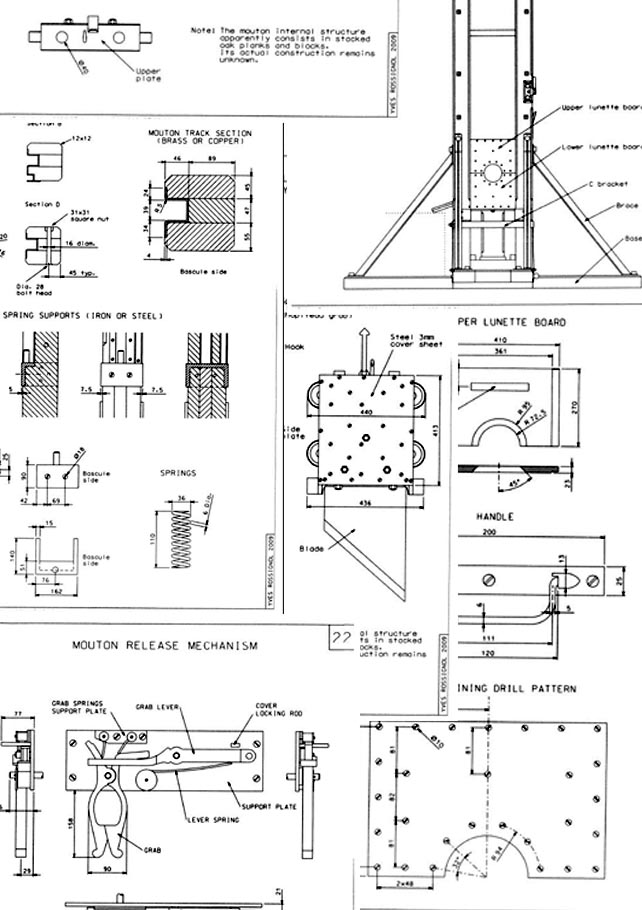 1872 Guillotine Drawings